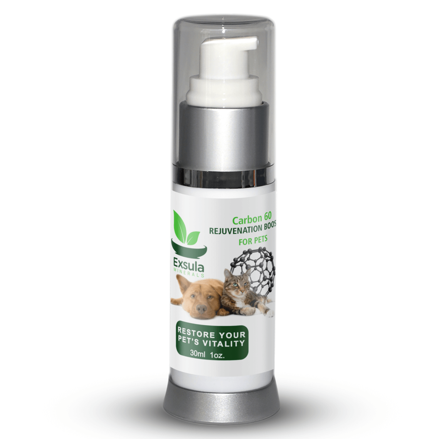 Carbon 60 Rejuvenation Booster for Pets, pet rejuvenation supplement to restore pets' vitality.