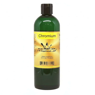 Chromium Ionic Liquid Mineral supplement bottle by CR Supplements for metabolism and energy support.