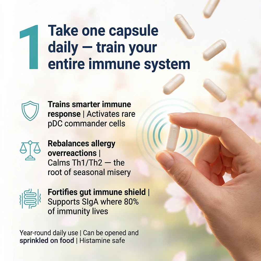HoloImmune - Adaptogenic ParaProbiotic capsules for improving immune response and overall health.