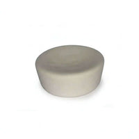 Crystal Cupcake top view of a smooth, round, light-colored cake layer.
