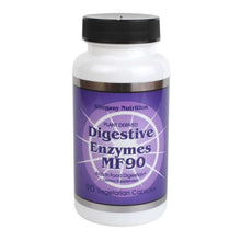 Digestive Enzymes MF90 bottle by Allegany Nutrition, aids in food digestion for enzymes for lactose sensitivity.