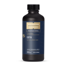 EDTA with R-Lipoic Acid bottle for systemic heavy metal support, highly bioavailable dietary supplement.