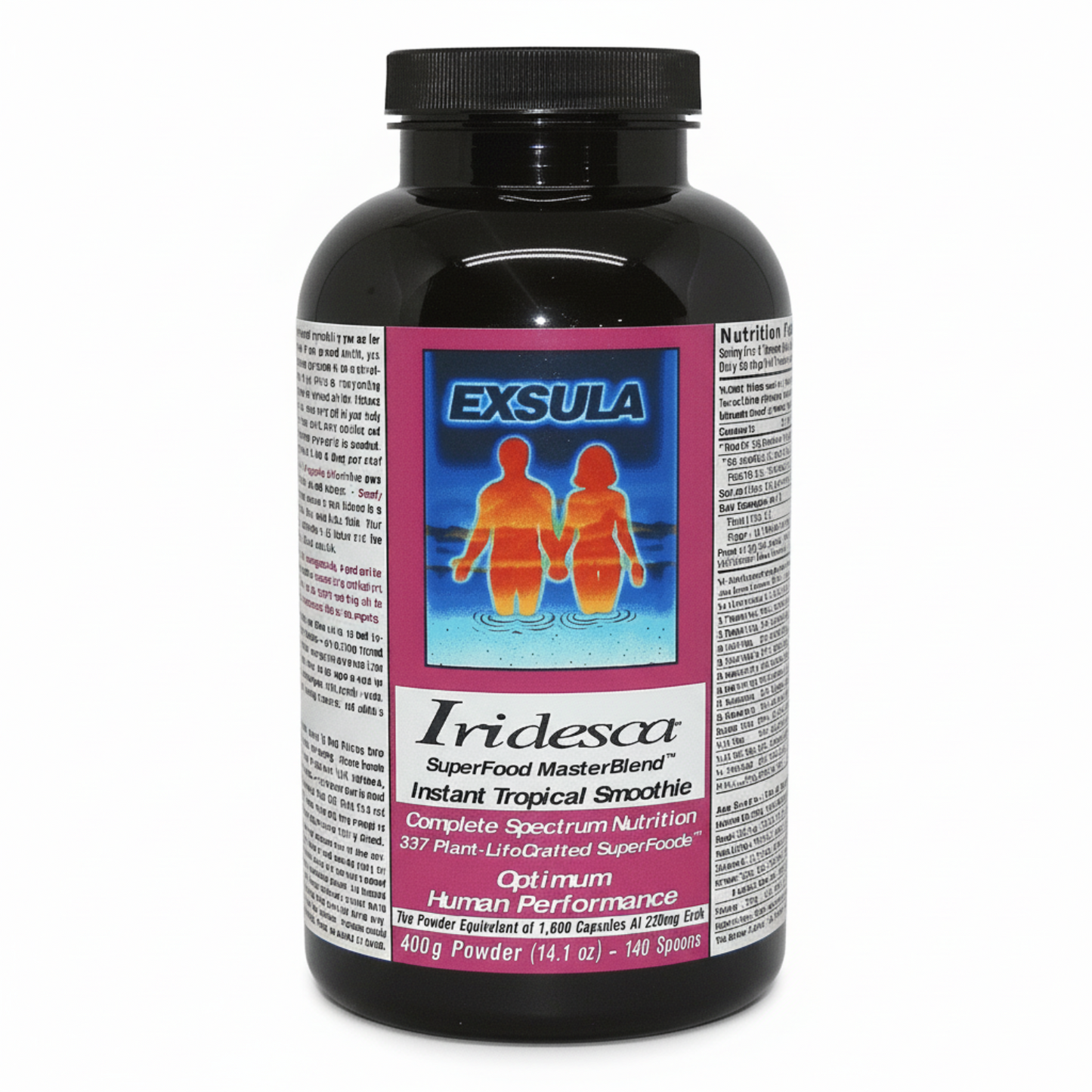 Exsula Iridesca supplement bottle on a transparent background
