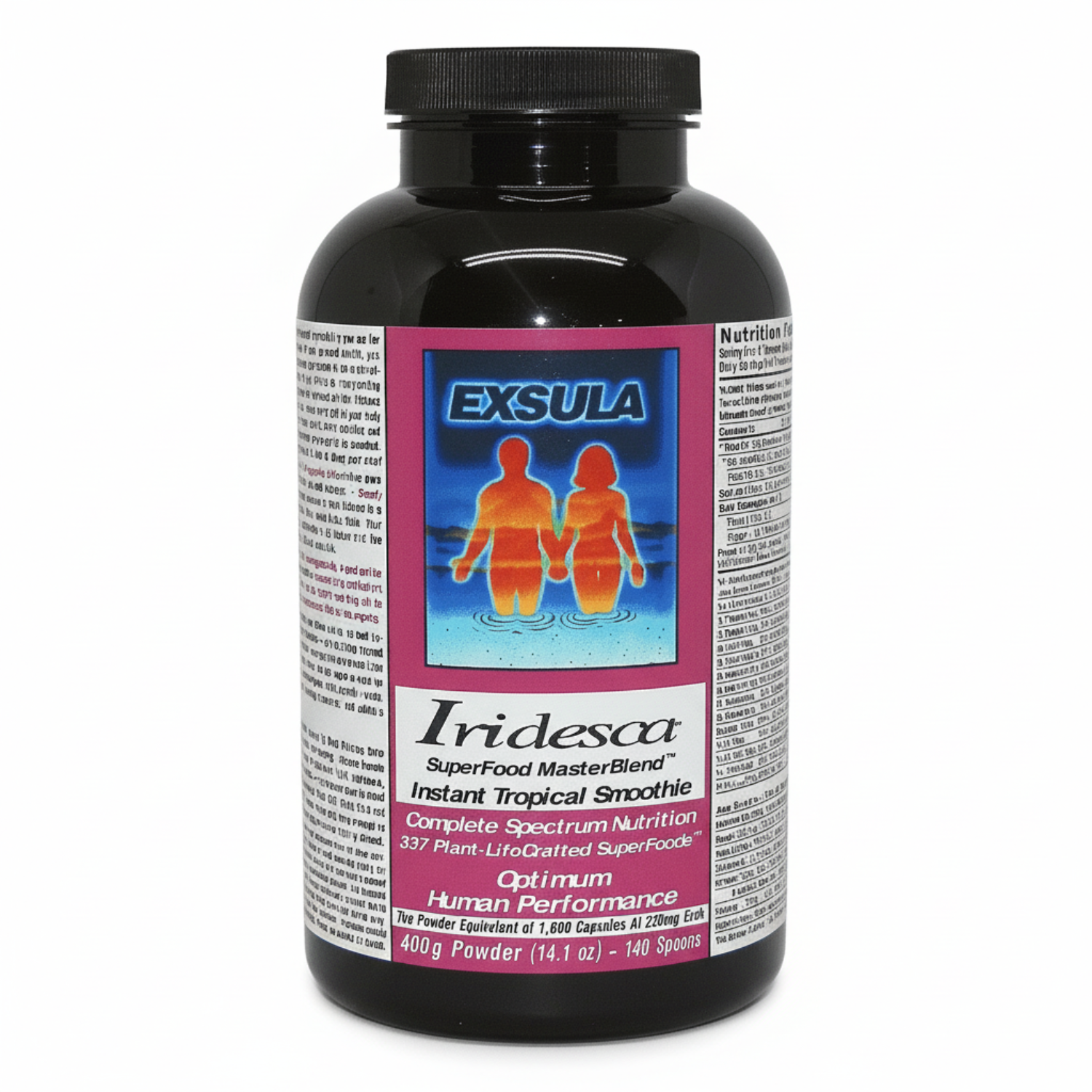 Exsula Iridesca supplement bottle on a transparent background