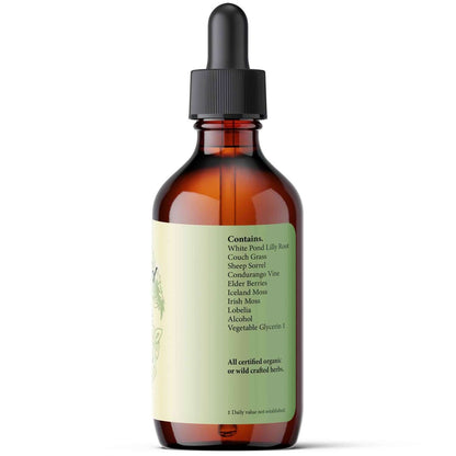 Bottle of TMJ-Ease herbal formula showing ingredients for TMJ Pain Relief.