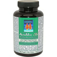 AuraMax - Ecklonia Cava Superfood Blend in a dark container showcasing its energy-boosting properties.