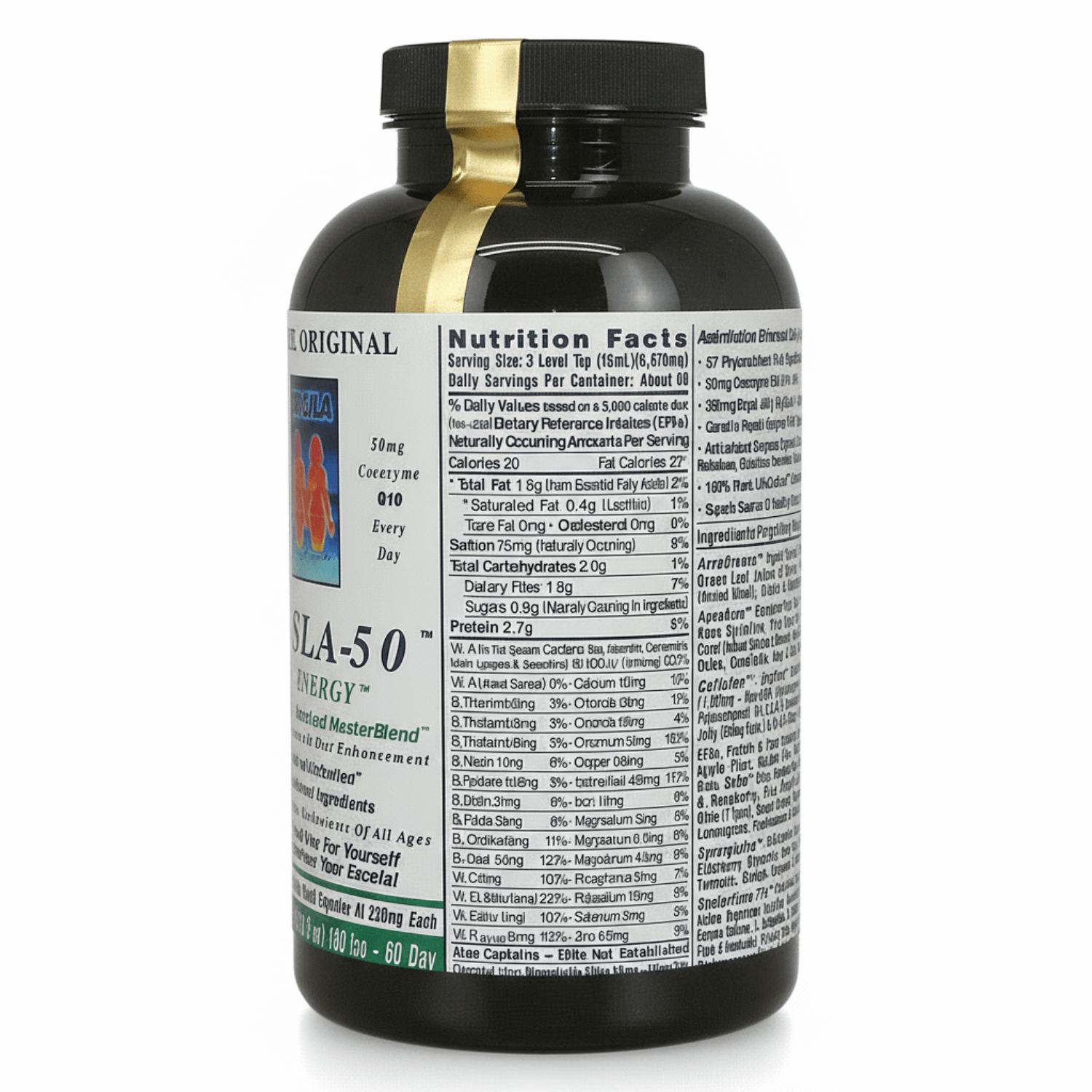 Excela-50 Beginner Superfood Powder bottle with essential nutrients and enzymes for beginners