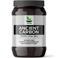 Exsula Minerals Ancient Carbon - Bioavailable Ancient Carbonaceous Matrix, 1.5 lbs powder for weight loss and gut health.