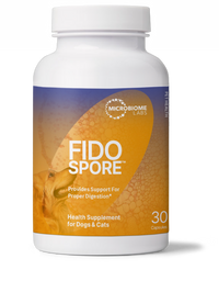 FidoSpore - Spore Based Probiotics for Dogs and Cats, health supplement for proper digestion in pets.