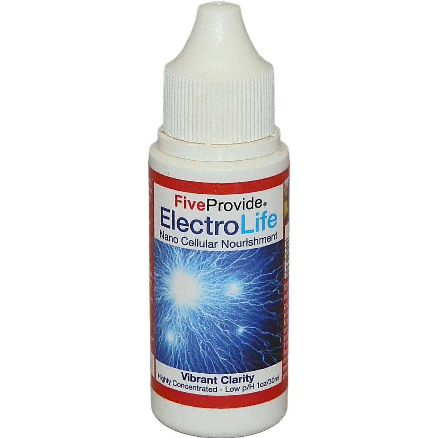 Bottle of Five Provide ElectroLife on a white background