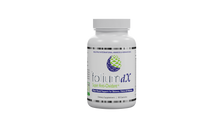 A white bottle of folium dX Super Anti-Oxidant dietary supplement with a white cap, shown on a plain white background.