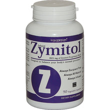 Zymitol dietary supplement bottle with purple label on a white background