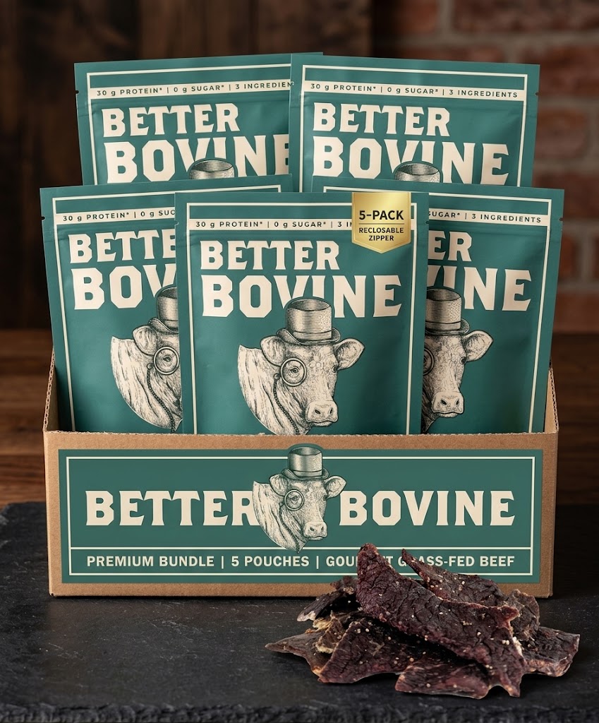 Bundle: 100% Grass-fed Beef Jerky (5 Pack)
