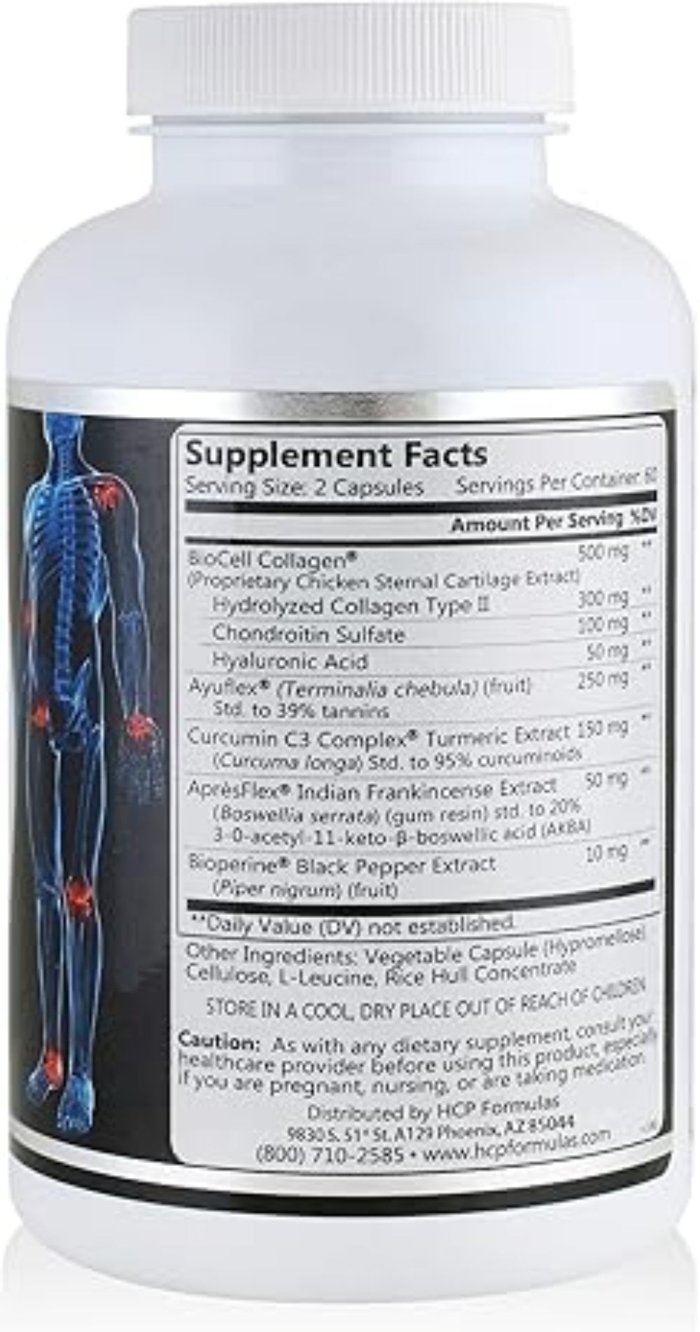 Supplement bottle with label showing supplement facts and usage instructions.