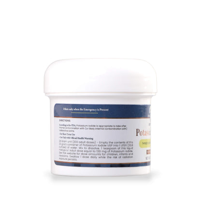 Container labeled 'Potassium' on a white background