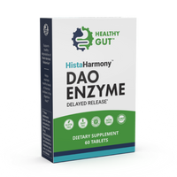 HistaHarmony DAO Enzyme for Histamine Food Intolerance dietary supplement box with 60 tablets