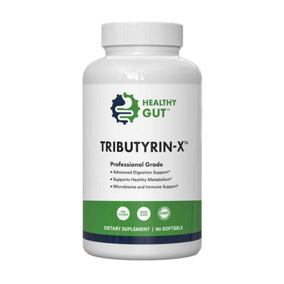 Postbiotic Tributyrin for Gut Barrier and Colon Health capsules.