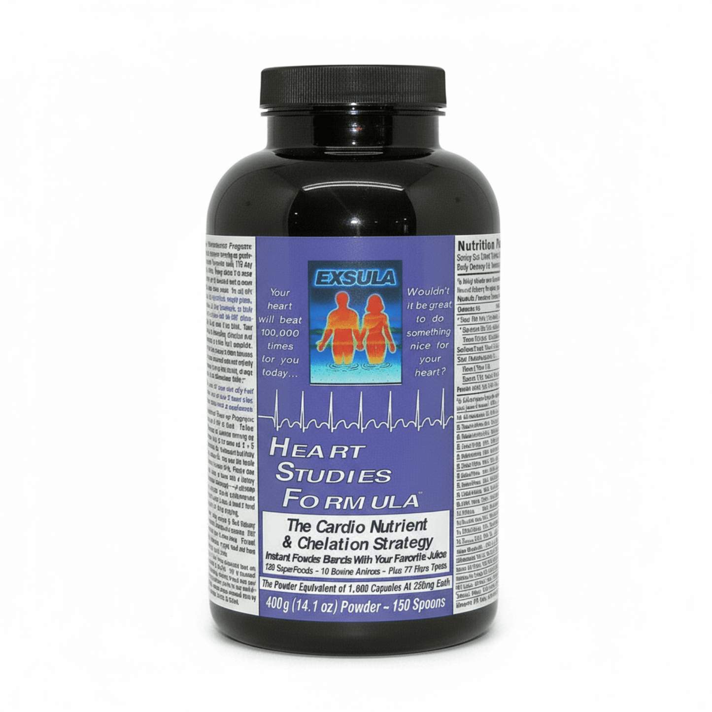 Exsula Heart Studies Formula bottle for heart health superfood supporting cardiovascular health.