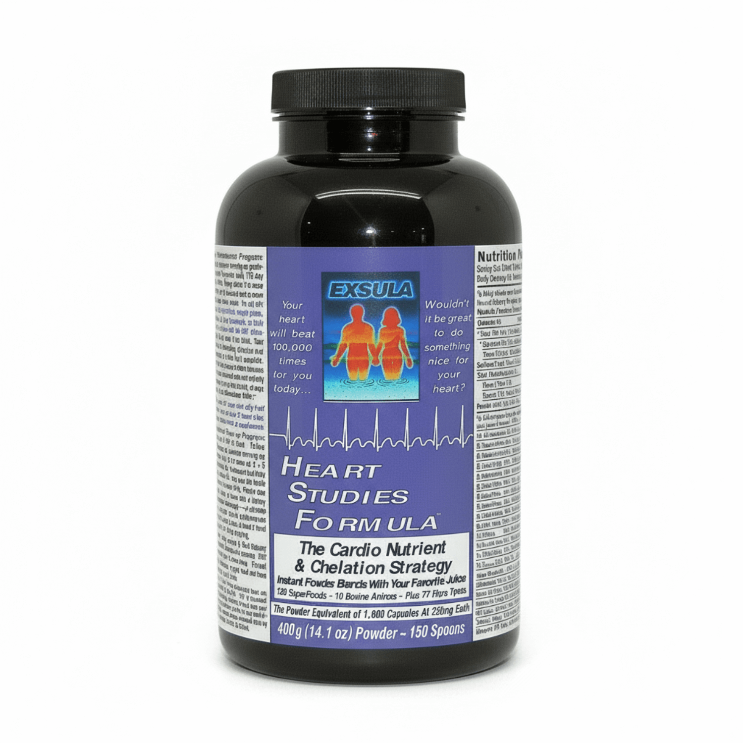 Exsula Heart Studies Formula bottle for heart health superfood supporting cardiovascular health.