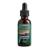 Lymph Drainage - Advanced Homeopathic for Fluid Balance by Carnivora Research in a dropper bottle.