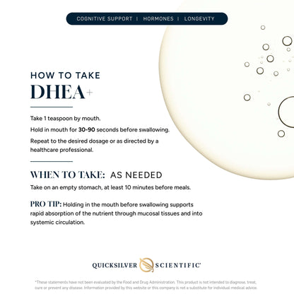 How to take DHEA+ for natural hormone balance for women, tips for proper usage and absorption.