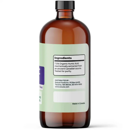 Brown bottle with a label on a white background