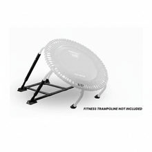 Fitness trampoline accessory on a white background with text indicating it is not included.