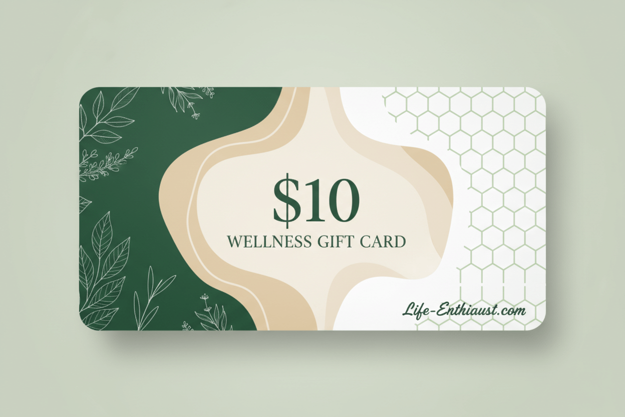 Life Enthusiast $10 Wellness Gift Card