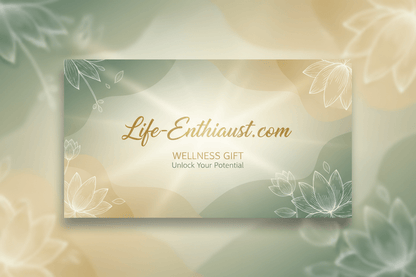 Life Enthusiast Wellness Gift Card Design