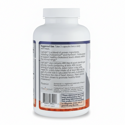 Supplement bottle showing Suggested Use with label on a white background