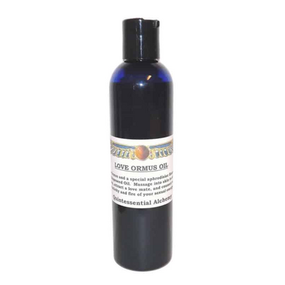Bottle of Love Ormus Oil 240ml on a white background