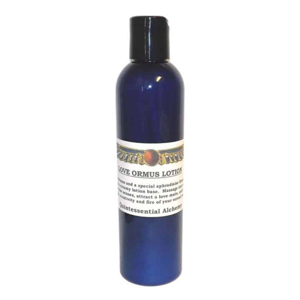 Bottle of Love Ormus Lotion 240ml on a white background