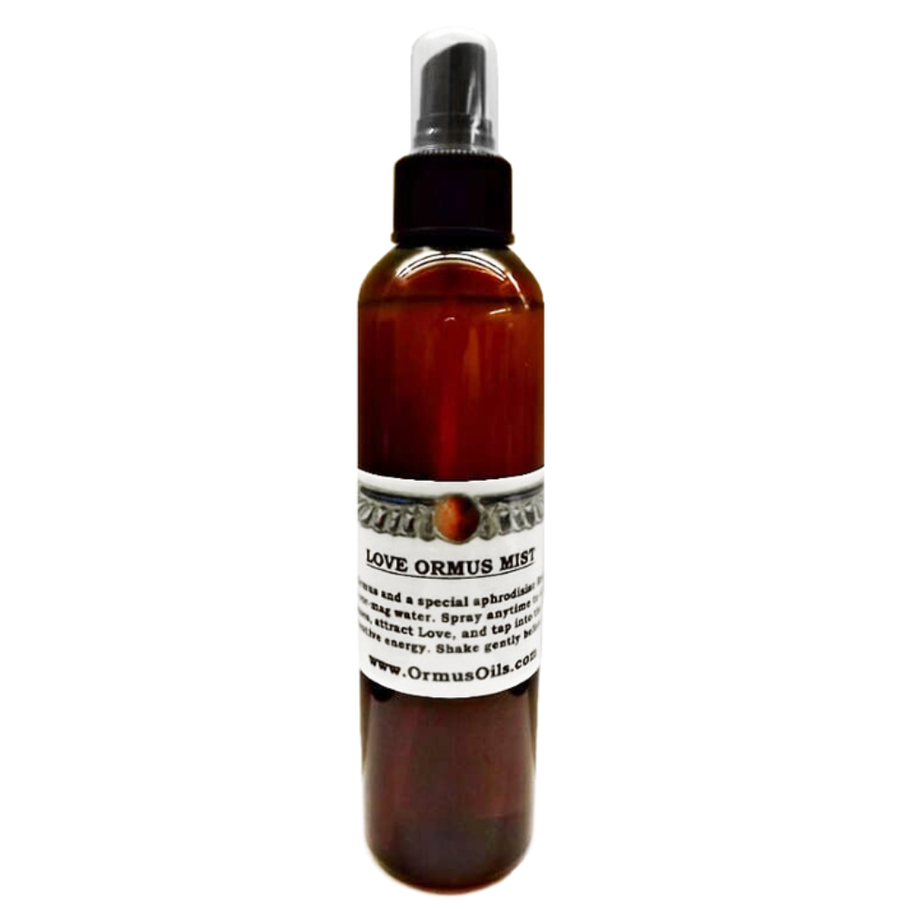 Bottle of Love Ormus Mist 240ml on a white background