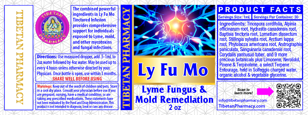 Ly Fu Mo for Metabolic Balance and Immune System Resilience, 2 oz bottle for Lyme fungus and mold remediation.