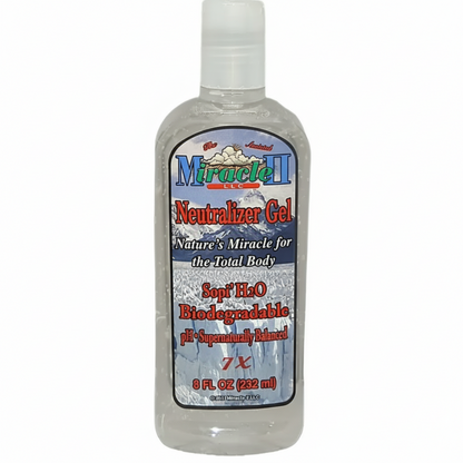 Bottle of Miracle II Neutralizer Gel 8oz on a white background