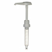 White syringe with a plunger on a white background