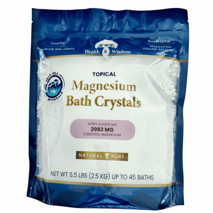 Magnesium Bath Crystals for Detoxification and Relaxation 2.5kg bag.
