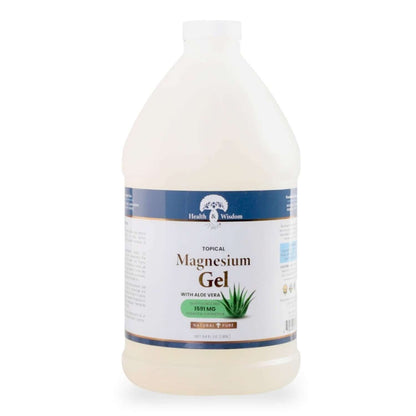 Magnesium Gel with Aloe Vera, Soothing Topical Mineral Rub for stress relief and skin soothing care.