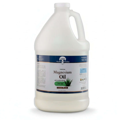 Topical Muscle Relief Magnesium Oil with Aloe Vera bottle for fast-absorbing topical relief