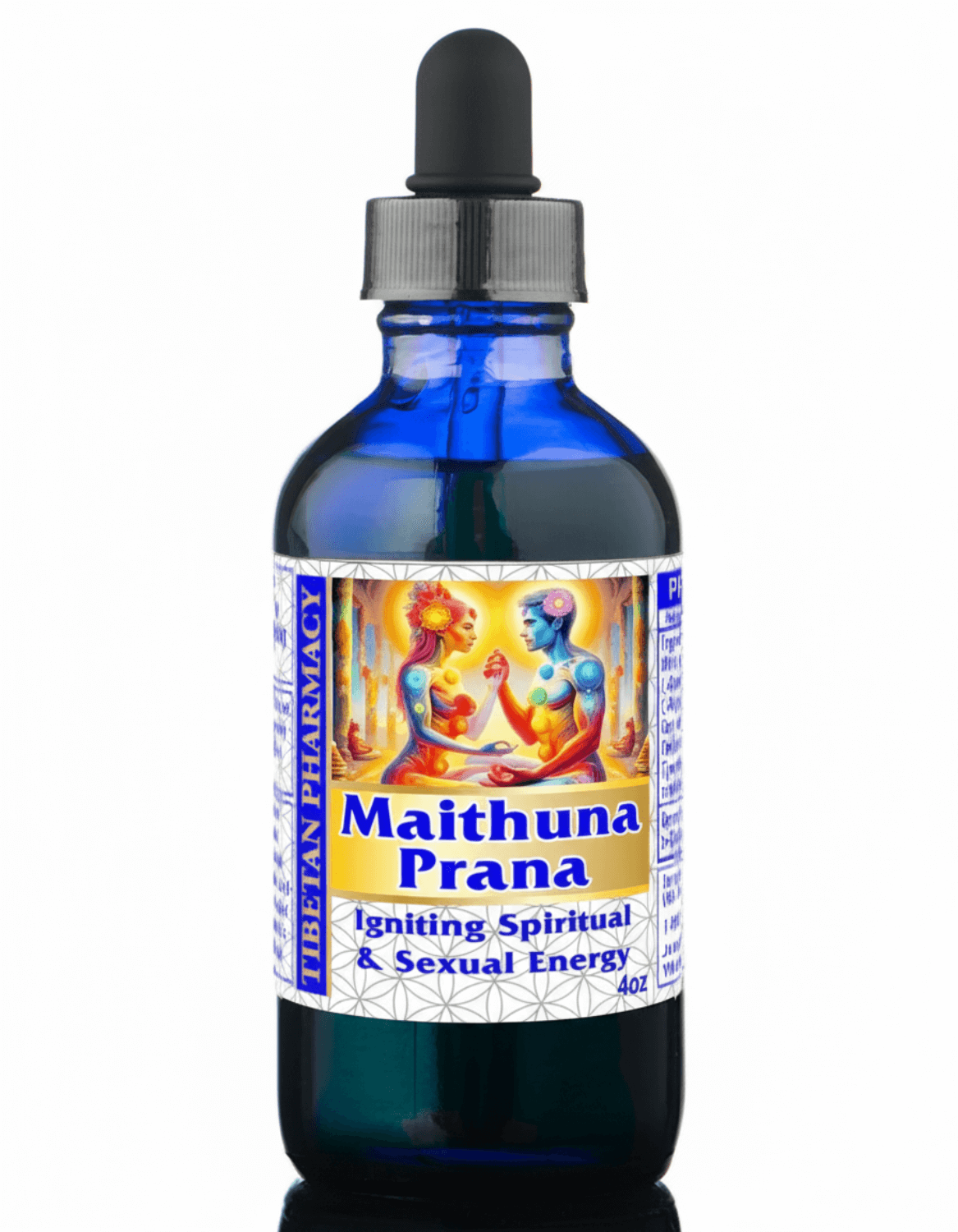 Maithuna Prana for Reproductive Health and Vitality 4oz with dropper bottle.