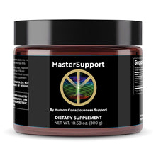 MasterSupport dietary supplement for detoxify and alkalize with a high-performance mineral blend in a dark jar.