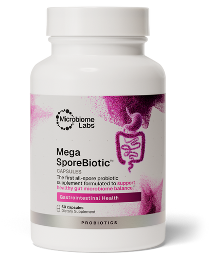 MegaSporeBiotic - Spore Based Probiotic for Microbiome Diversity in a 180 capsule bottle by Microbiome Labs