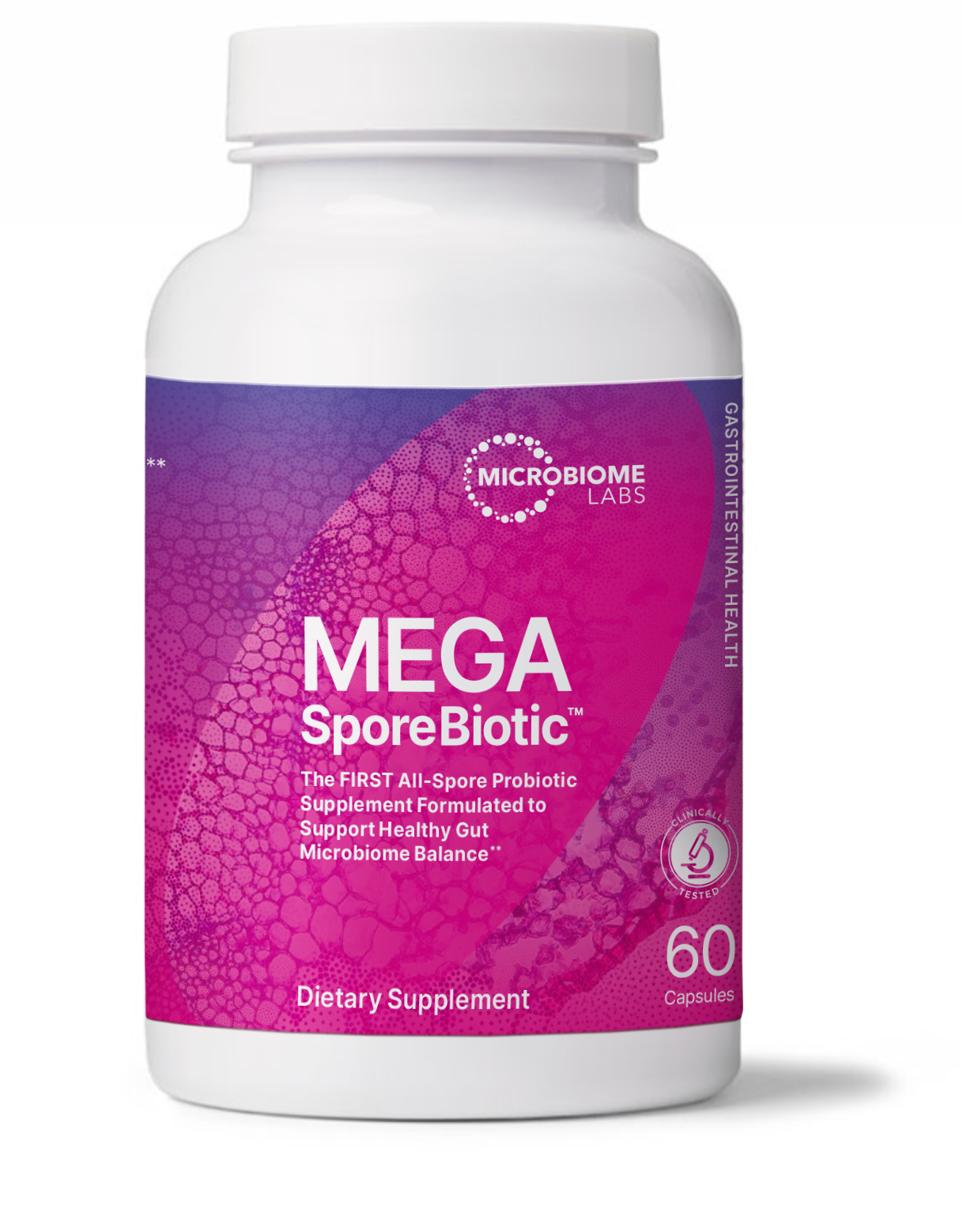 MegaSporeBiotic - Spore Based Probiotic for Microbiome Diversity in a 60 capsule bottle by Microbiome Labs