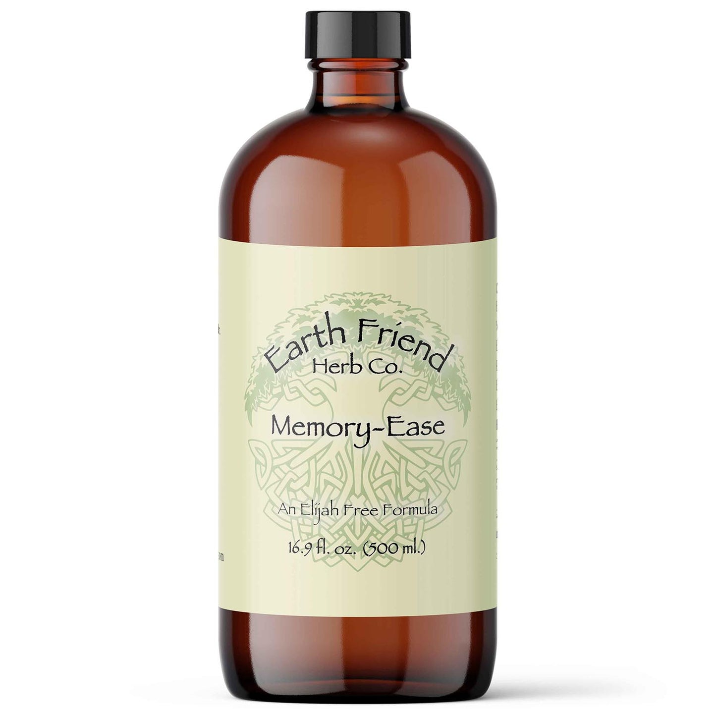 Bottle of Earth Friend Herb Co. Memory-Ease on a white background