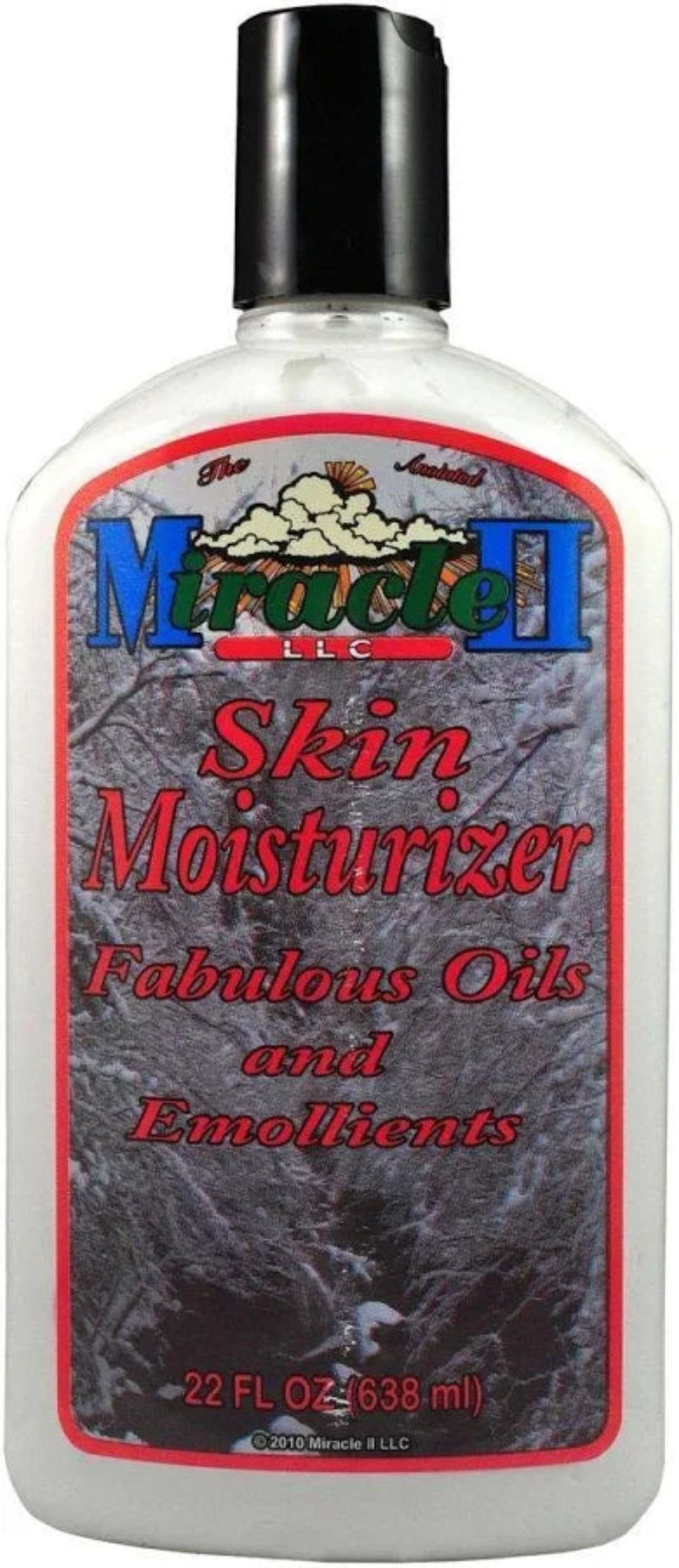 Miracle II Skin Moisturizer for Dermal Hydration and Repair, 22 oz bottle with fabulous oils and emollients.
