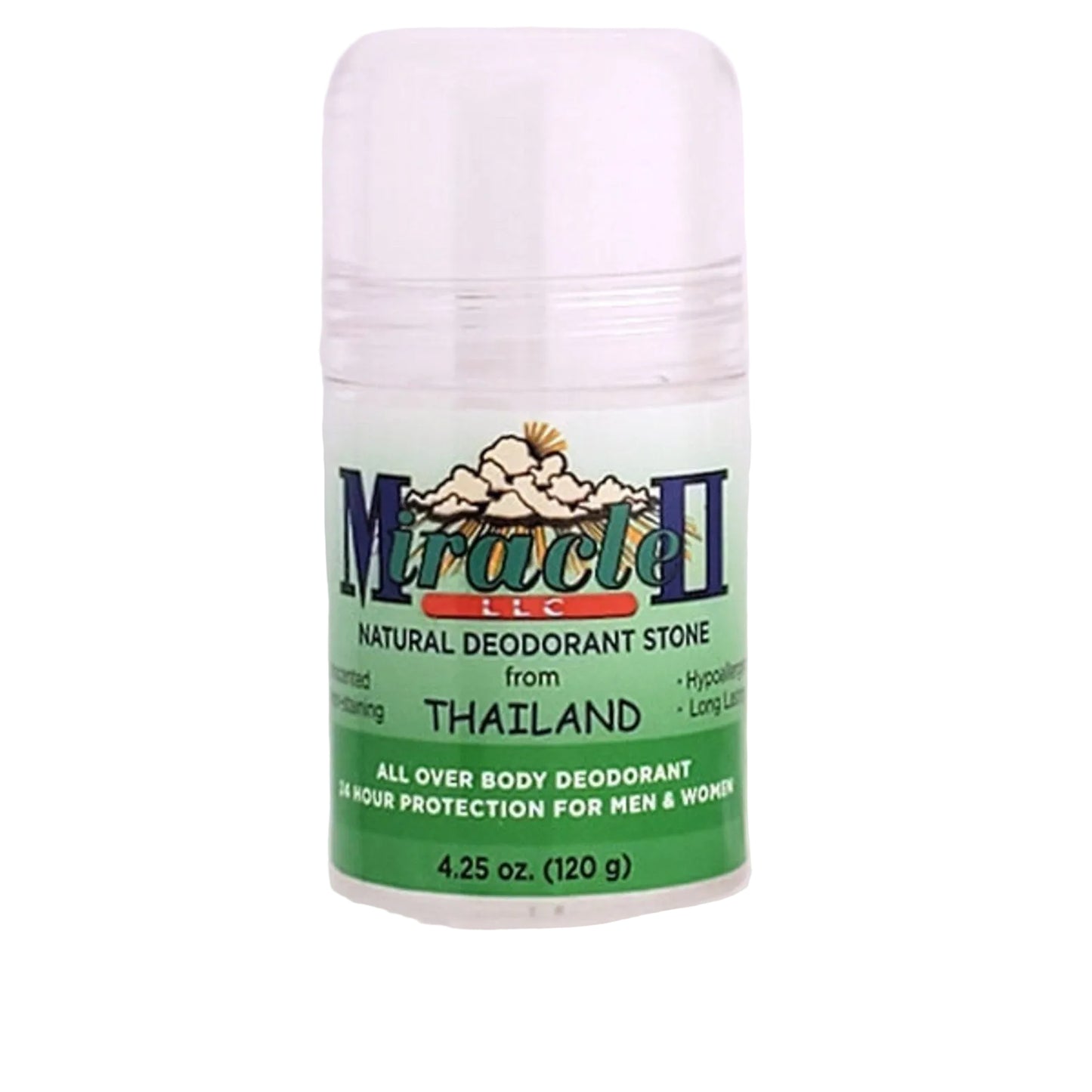 Miracle II Thai Deodorant (4.25oz) Bottle with white Background