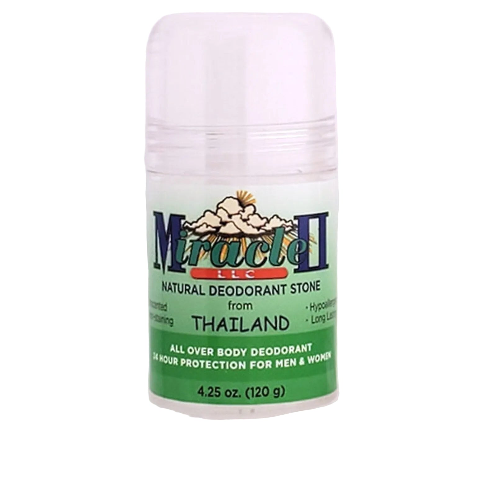 Miracle II Thai Deodorant (4.25oz) Bottle with white Background