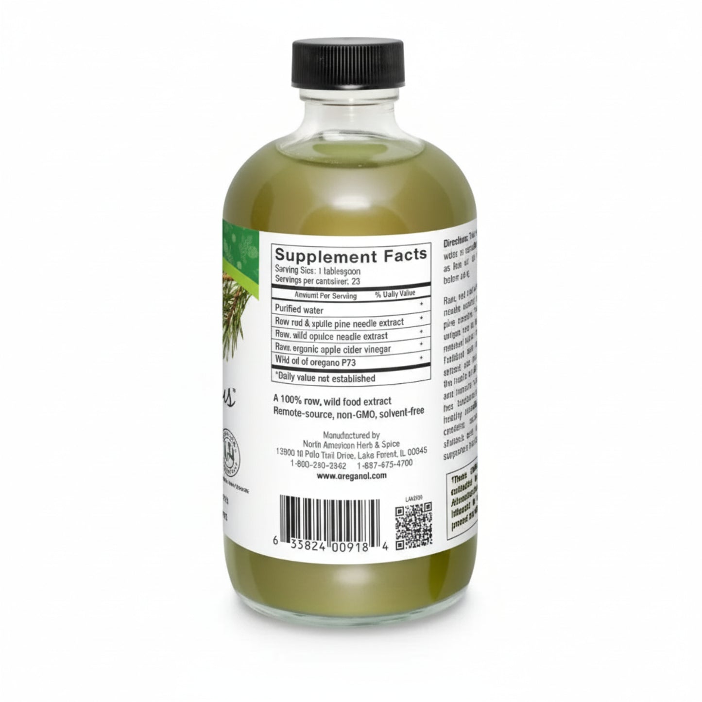 Bottle of supplement with label showing 'Supplement Facts' on a white background