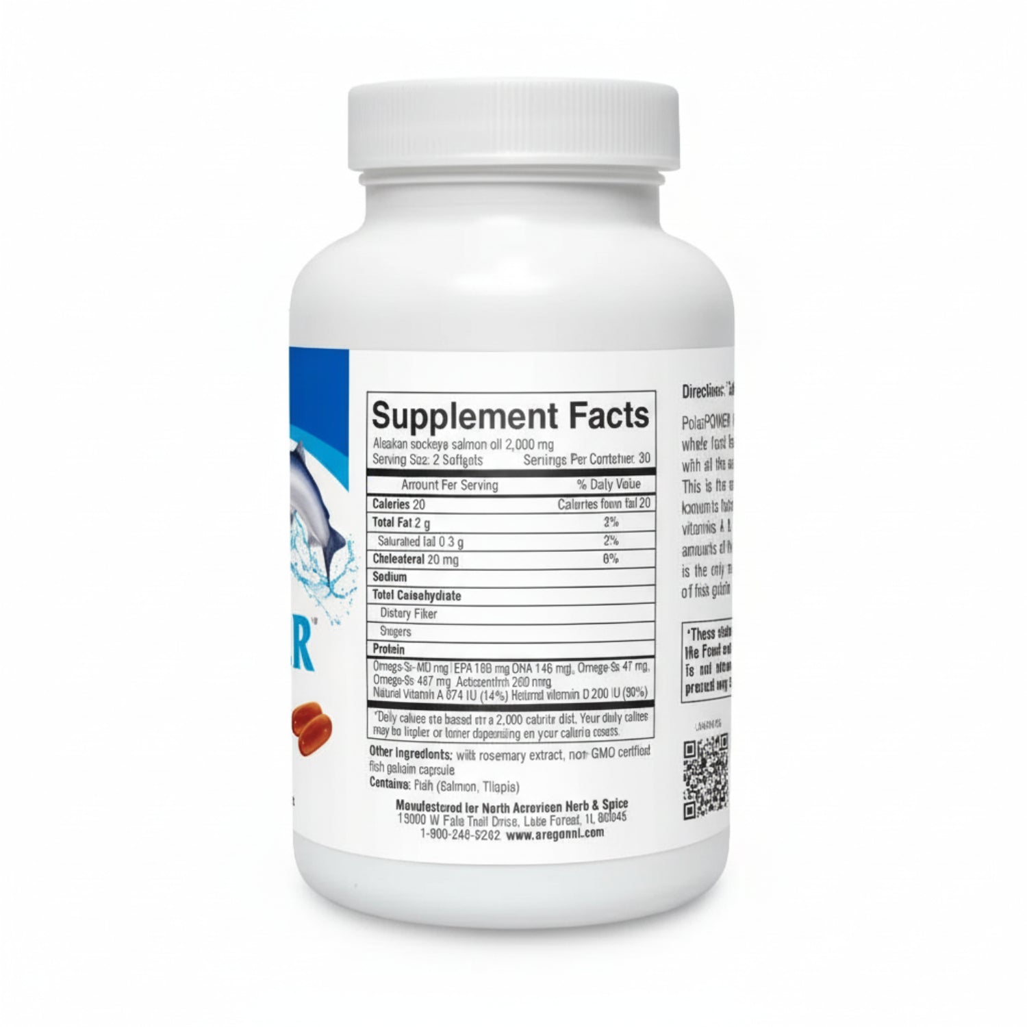 Supplement bottle with label showing 'Supplement Facts' on a white background