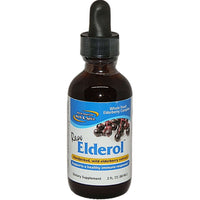 Elderol - Raw Wild Elderberry Extract in a 2 oz bottle, supports healthy immune response.